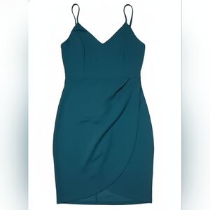 Eclipse Strapless Teal Dress